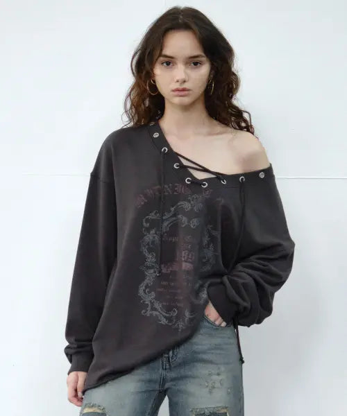 [MIDNIGHT MOVE] v strap mtm (dark grey)