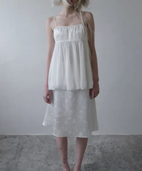 [IODAM] Flora Jacquard Skirt (Ivory)