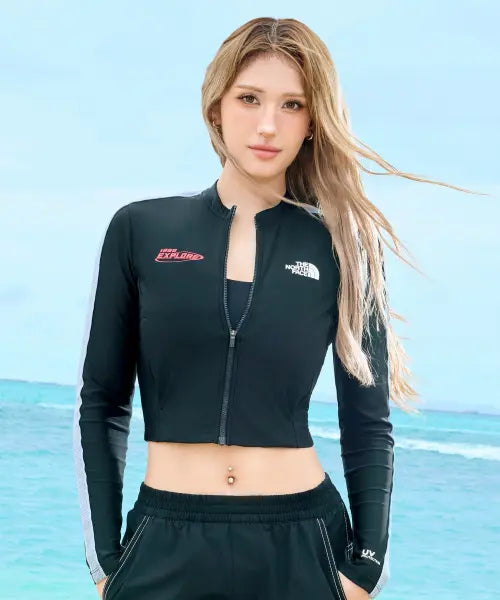 [THE NORTH FACE] W S MARIV ZIP UP / NJ5JS33J 화이트라벨 여성 마리브 집업 BLACK