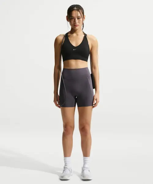 [NIKE] W NK DF UNVRSA HR 5IN SHRT PKT - THUNDER GREY/THUNDER GREY/(DARK SHADOW) / 유니버사 하이웨이스트 5인치 노 프론트 심 바이커 쇼츠 W - 썬더 그레이:다크 쉐도우 / HQ6833-036