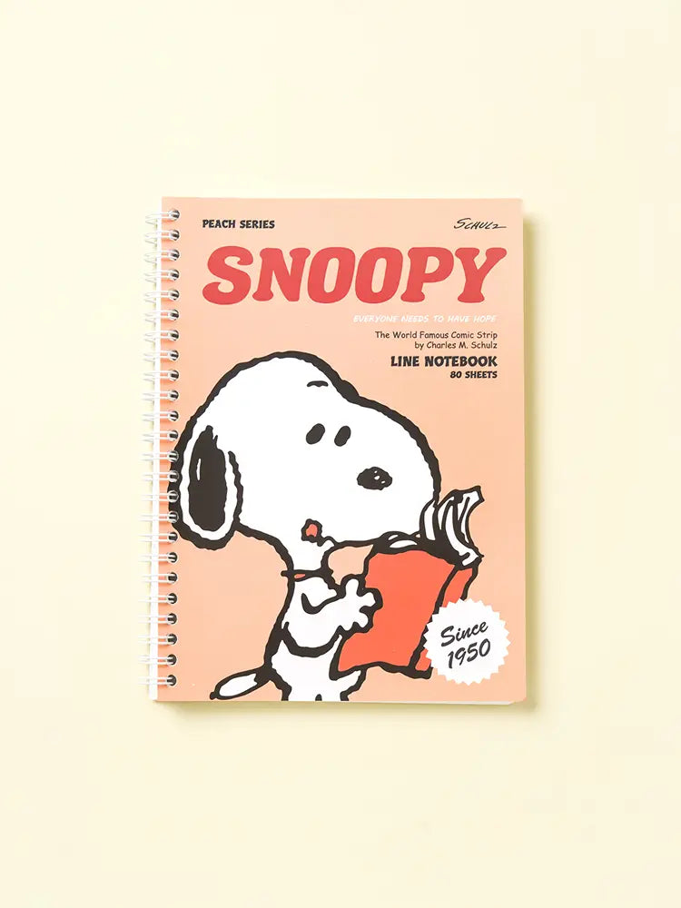[DAISO] Peanuts Vintage Color Note A5 80 Sheets / 피너츠 빈티지 컬러 노트 A5 80매입
