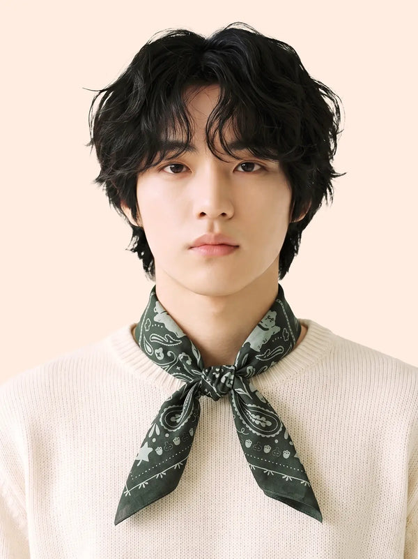 [DAISO] Bandana Khaki / 가을이왔어요 반다나 카키