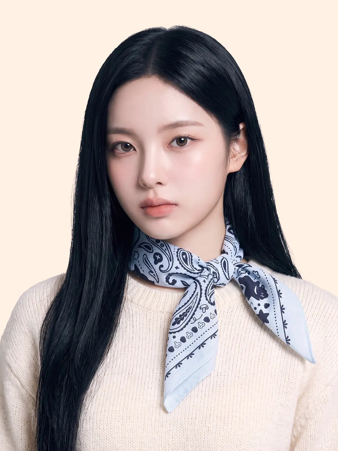 [DAISO] Bandana Blue - Autumn Collection / 가을이왔어요 반다나 블루
