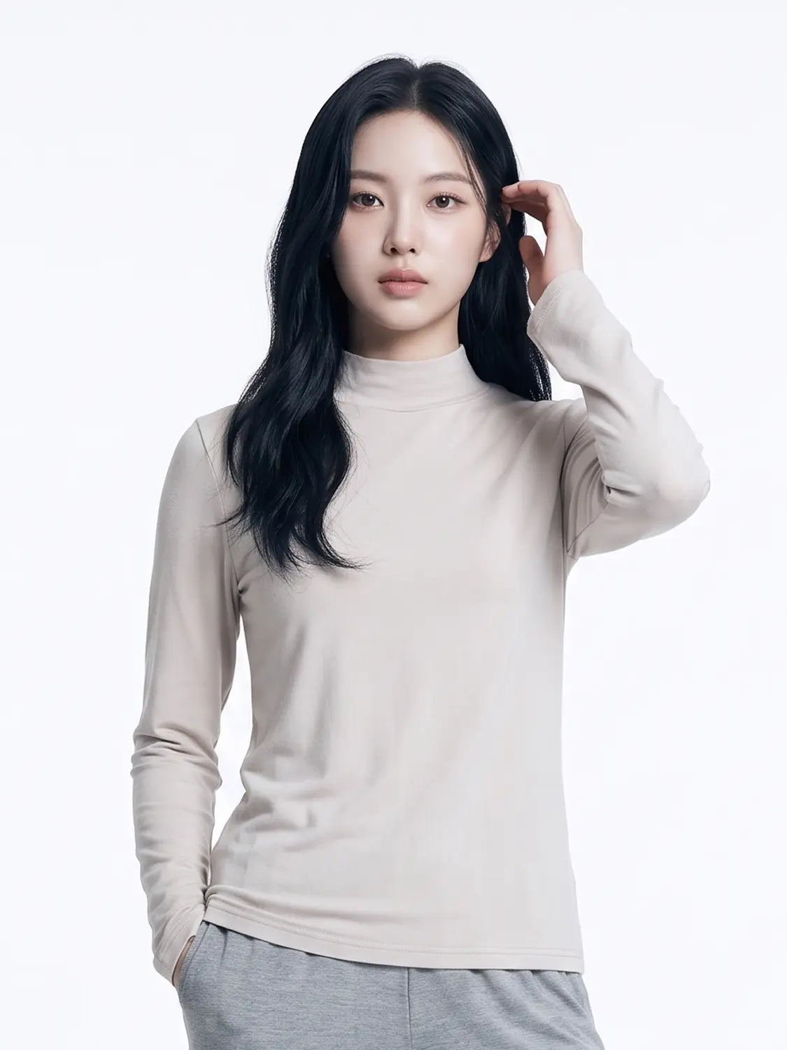 [DAISO] Easy Warm Women's Turtleneck Long Sleeve M / 이지웜 여성용 터틀넥 긴팔 M