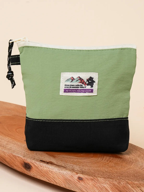 [DAISO] Trapezoid Pouch Medium Mint / 가을이왔어요 사다리꼴 파우치 중형 민트