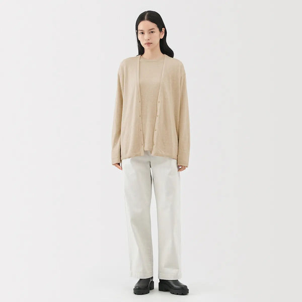 [MUJI] Non-dyed Cashmere V-Neck Cardigan / 논 염색 캐시미어 V넥 가디건