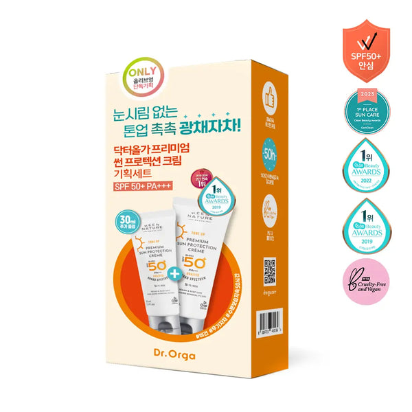 [Dr.Orga] Dr.Orga Premium Sun Protection Cream 60ml / [톤업 선크림]닥터올가 프리미엄 썬 프로텍션 크림 60ml 기획(+30ml 증정)