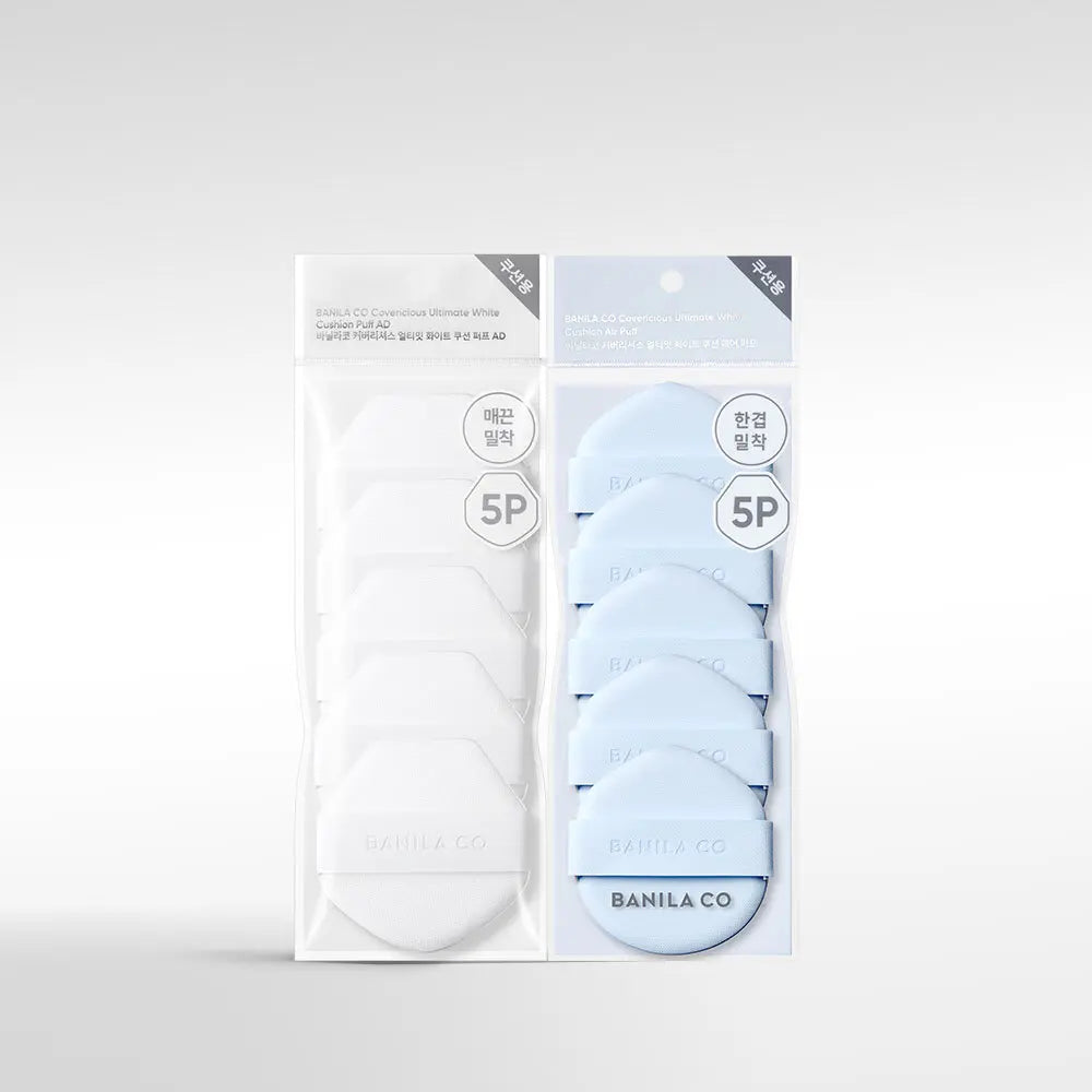 [banilaco] BANILA CO. White Cushion / Air Cushion Puff (5pcs, 2 types) / 바닐라코 화이트 쿠션/에어 쿠션 퍼프 5개입 2종 택1