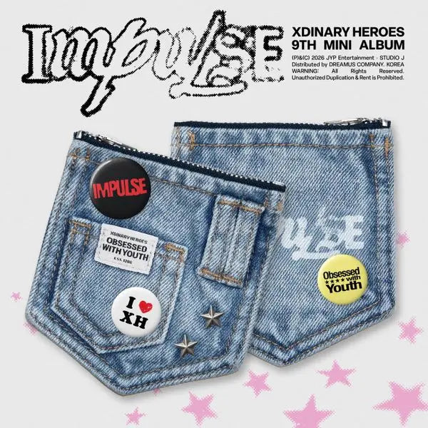 [Xdinary Heroes] Xdinary Heroes - 9th Mini Album [IMPULSE] (DENIM POUCH Ver.)