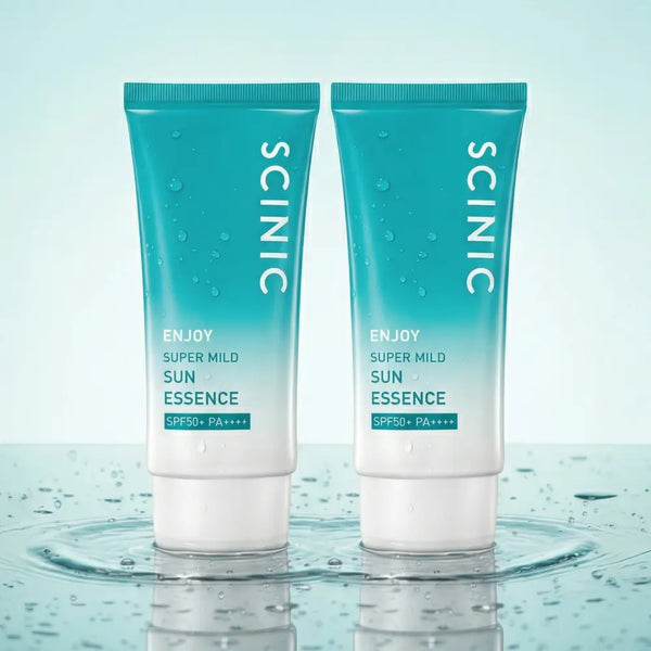 [SCINIC] SCINIC Enjoy Super Mild Sun Essence Double Set (50ml+50ml) / [광노화 선 케어] 싸이닉 엔조이 슈퍼 마일드 선 에센스 더블 기획 (50ml+50ml)