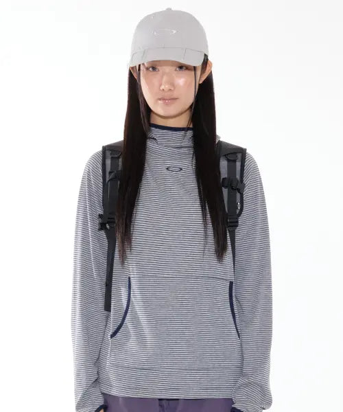 [NOIAGO] NOI1926 High Neck Warmer Hoodie (Gray) / NOI1926 하이넥 워머 후드 (그레이)
