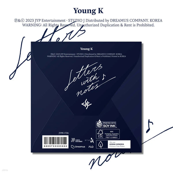 [DAY6] Young K (DAY6) - Letters with notes [Digipack Ver.]