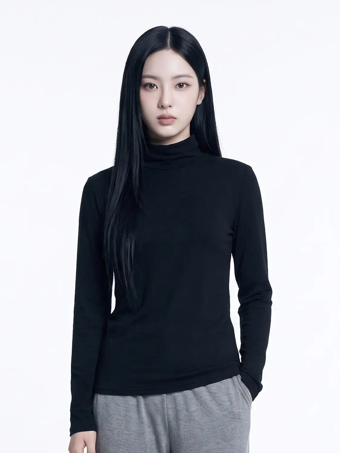 [DAISO] Easy Warm Women's Turtleneck Long Sleeve L / 이지웜 여성용 터틀넥 긴팔 L