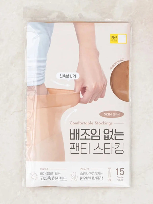 [DAISO] Apricot 15D Pantyhose / 배 조임 없는 팬티스타킹 살구 15D