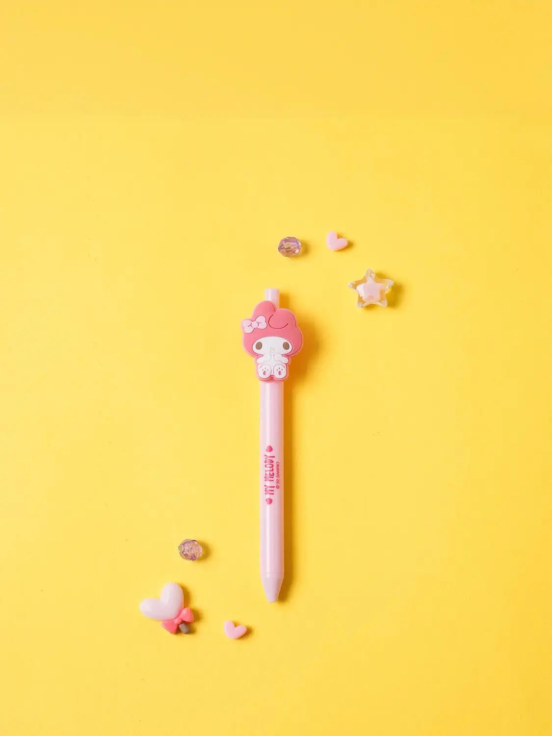 [DAISO] My Melody Character Ballpoint Pen (Black Ink, 0.5mm) / 마이멜로디 캐릭터 볼펜 검정 0.5 mm 핑크
