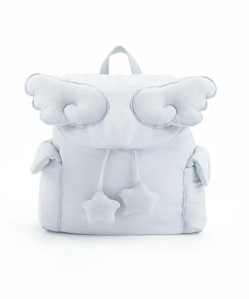 [VANWALK] Fluffy Angel Backpack [Ash Blue] / 플러피 엔젤 백팩 [애쉬 블루]