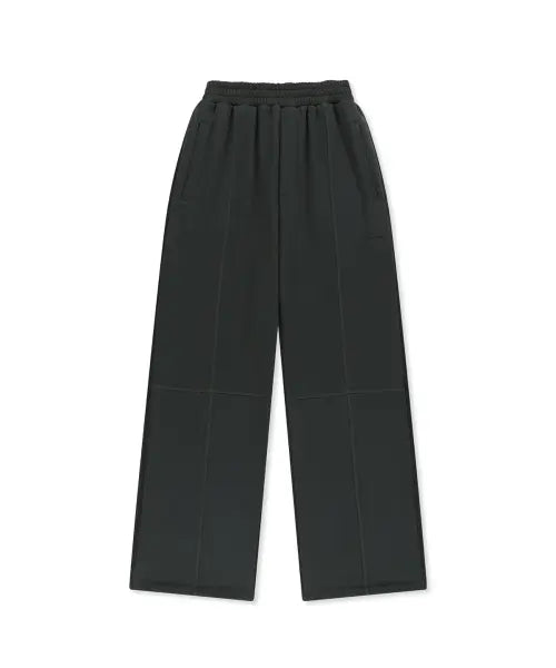 [MATIN KIM] COLORBLOCK CUT SEAM SWEATPANTS IN BLACK