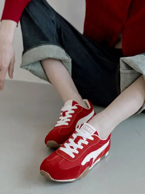 [SPUR] Tide Real Leather Softly Sneakers -WS9048 (2color) / Tide Real Leather Softly Sneakers 소가죽 스니커즈 2.5cm -WS9048 (2color)