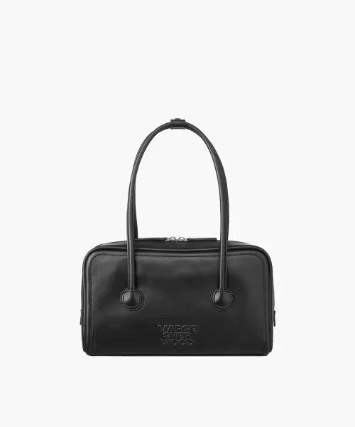 [MARGESHERWOOD] Soft Boston Small Bag - Mono Black / SOFT BOSTON SMALL_mono black plain