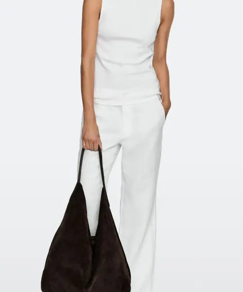 [MASSIMO DUTTI] Split Suede Maxi Shoulder Bag / 스플릿 스웨이드 맥시 숄더백