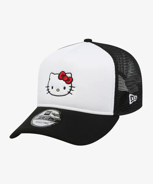 [NEW ERA] 940AF TR NE X SANRIO Hello Kitty BLK / 산리오 헬로 키티 A프레임 트러커 볼캡 블랙