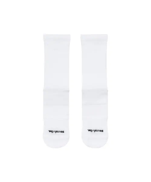 [SOUNDVIBE] Reflective Running Socks - White / 반사 러닝 삭스 - White