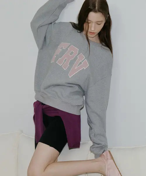 [FRIVER07] FRV logo sweatshirt [FRFA05LT01]_Gray