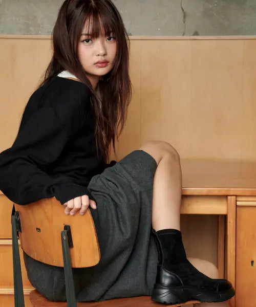 [ELIZABETH STUART] Nuaju Stretch Platform Ankle Boots EBAL165527 / 누아주 스판 플랫폼 앵클부츠 EBAL165527