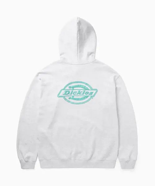 [DICKIES] Baeh Monogram Logo Hoodie Light Grey Melange / 백 모노 로고 후디 Light Grey Melange