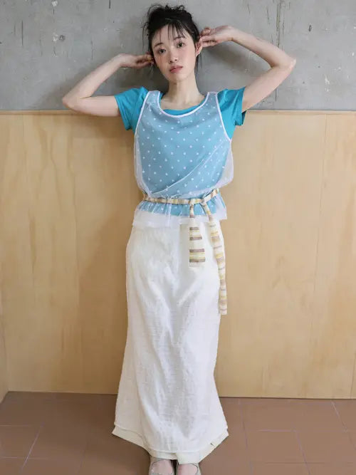 [MUWM] Ylang Reversible Skirt (White) / 일랑 리버시블 스커트 Ylang Reversible Skirt (White)