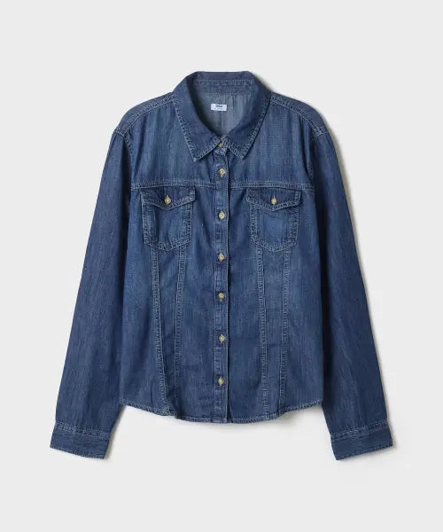 [SPAO] Slim Fit Denim Shirt / 슬림핏 데님 셔츠_SPYJG49G01