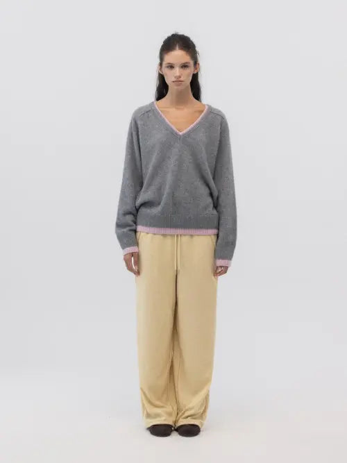 [GLOWNY] SNUG TERRY STRING PANTS (YELLOW)