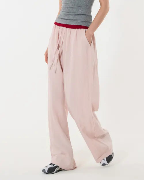 [MOAA] Soft Linen Wide Pants / 소프트 린넨 와이드 팬츠