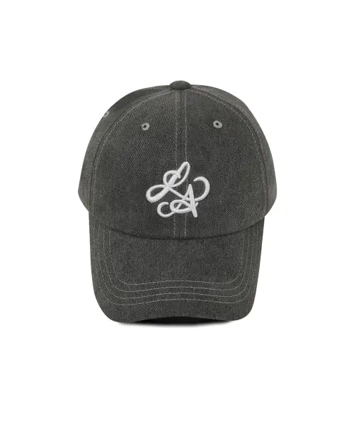 [LIN AVENUE] LA Logo Pigment Baseball Cap - Gray / LA 로고 피그먼트 볼캡 - 그레이