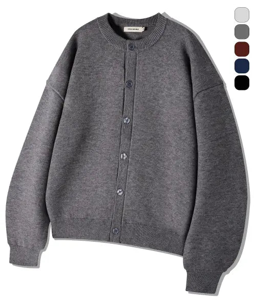 [GHOST REPUBLIC] Soft Semi-Crop Knit Cardigans 5Color GKK-282 / 소프트 세미크롭 니트 가디건 5Color GKK-282