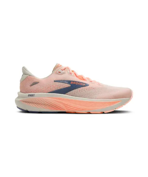 [BROOKS RUNNING] Ghost 18 - Star White/Cyber Peach/Grey / 1204821D161 / 여성 고스트 18 와이드 - 스타 화이트 / 1204821D161