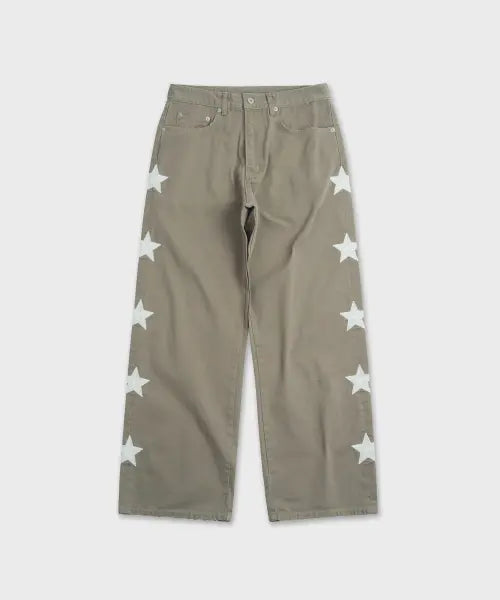 [KYSO] Star  Chino Vintage Khaki / 스타 치노 빈티지 카키
