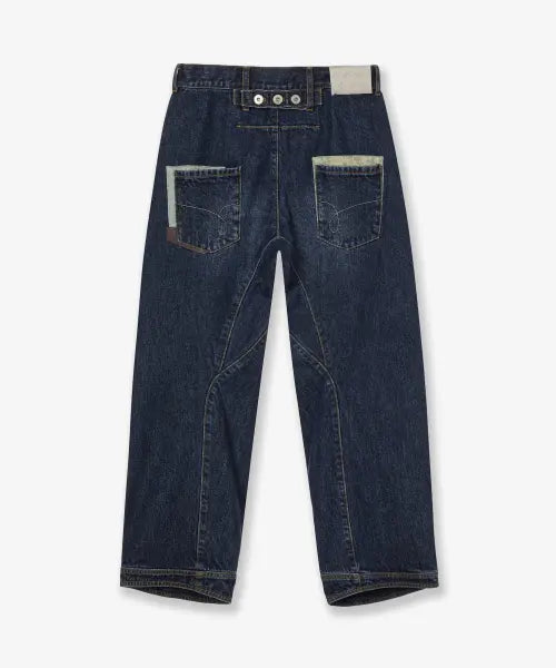 [AEAE] POCKET PATCHWORK ENGINEERED PANTS [DARK BLUE]