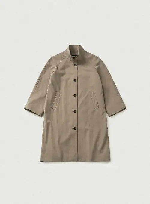 [THEBARNNET] Bardo Balmacaan Trench Coat_Greige