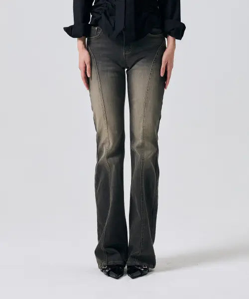 [ARIKIM] ELLA BOOTCUT DENIM PANTS / BLACK