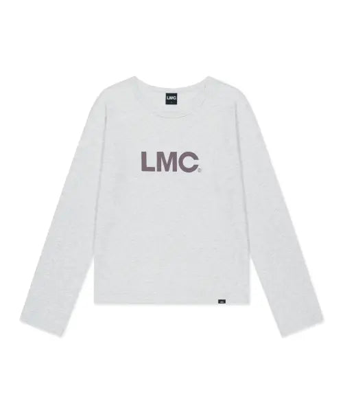 [LMC] WM OG LONG SLV TEE light heather gray