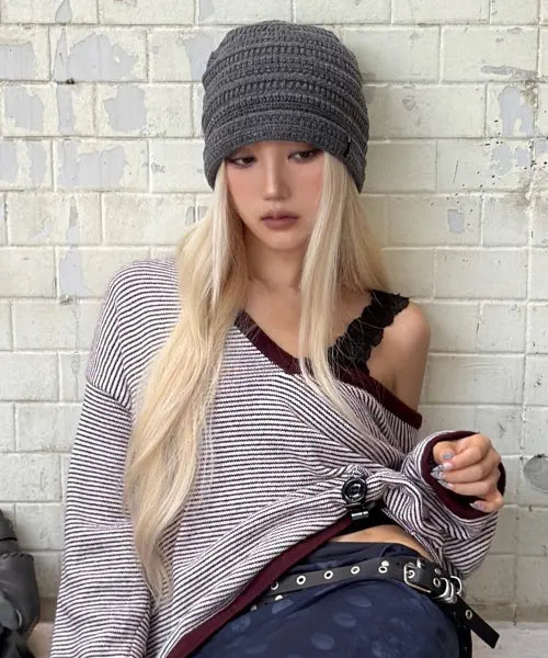 [CITTA] Multi-Stripe Knit Beanie_CTA960(4color)