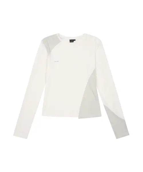 [AAKAM] Cut-Off Long Sleeve (White)