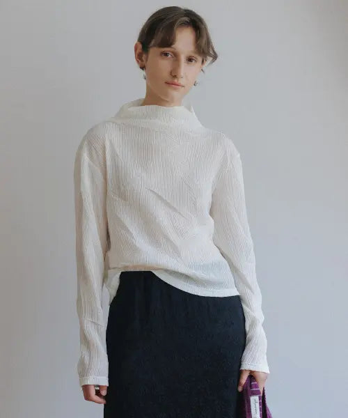 [SIENNE] Ange Pleats Top (Cream)