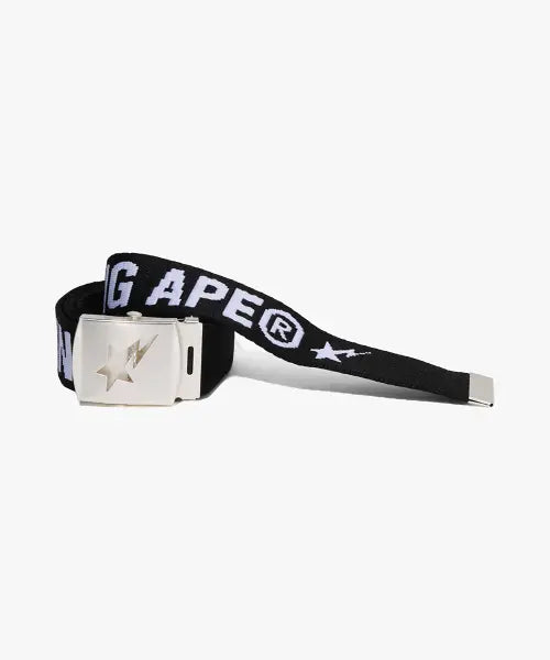[BAPE] Logo GI Belt Black / 로고 GI 벨트 BLACK