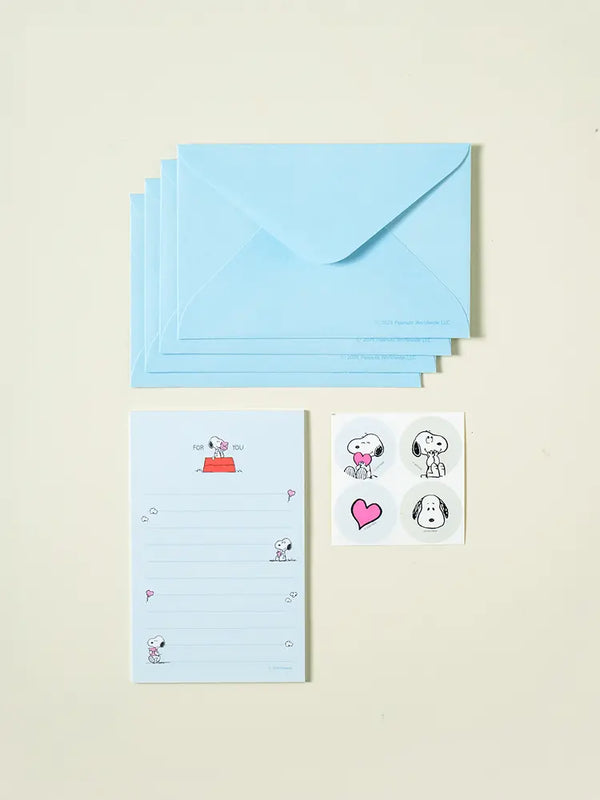 [DAISO] Peanuts Vintage Snoopy Mini Memo Pad (20 Sheets) / 피너츠 빈티지 스누피 미니 편지지 패드 20매입