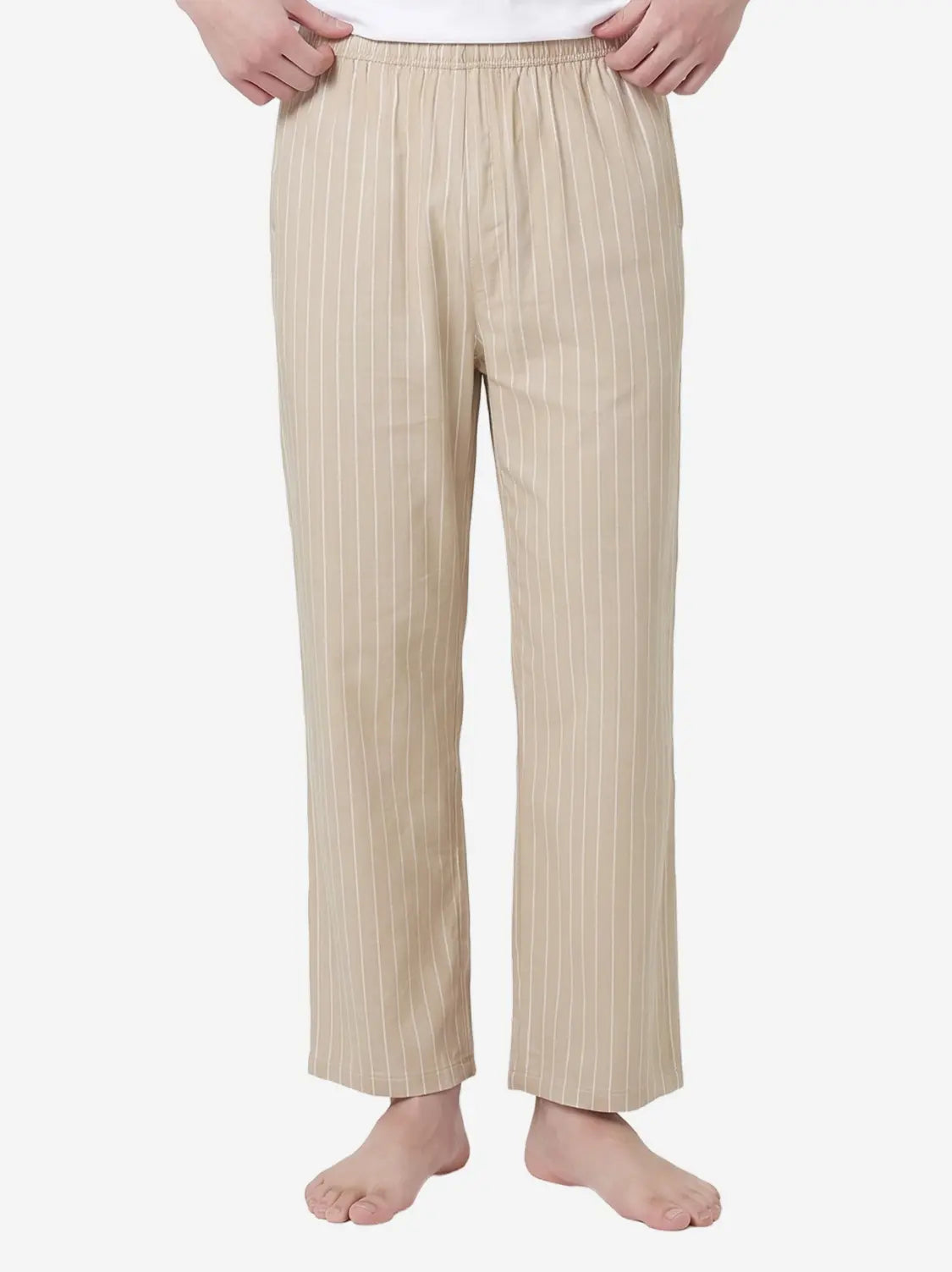 [DAISO] Soft Span Four-Season Pajama Bottoms - Beige, L / 소프트 스판 사계절 파자마 하의 L 베이지
