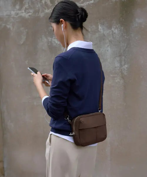 [BRANDEN] Safe Days Wallet Bag (Mocha Brown) / 세이프 데이즈 월렛백 (모카 브라운)
