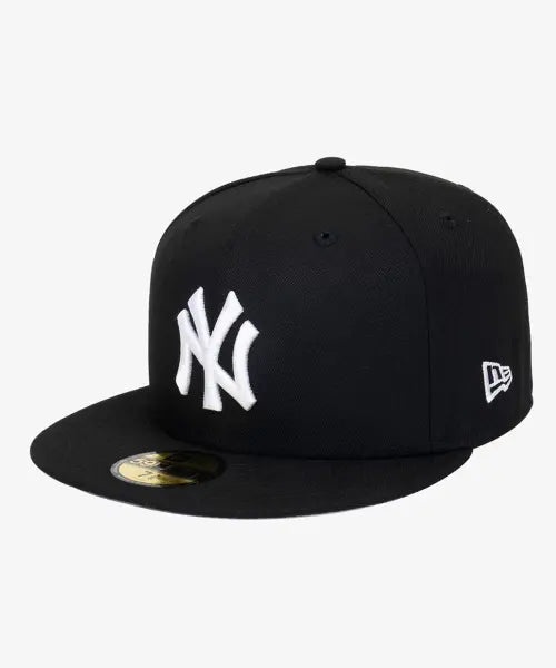 [NEW ERA] MLB BASIC 5950 NEYYAN BLKWHI / MLB 뉴욕 양키스 베이직 피티드캡 블랙/화이트