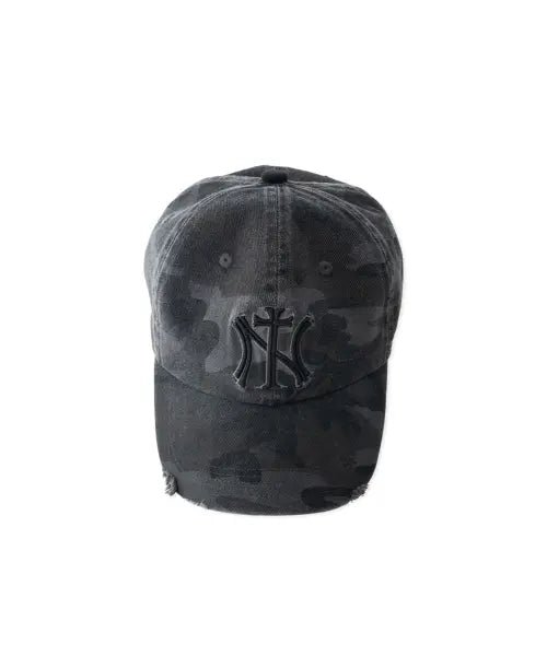 [ETCE] NY Cross Damage Cap (Camo)